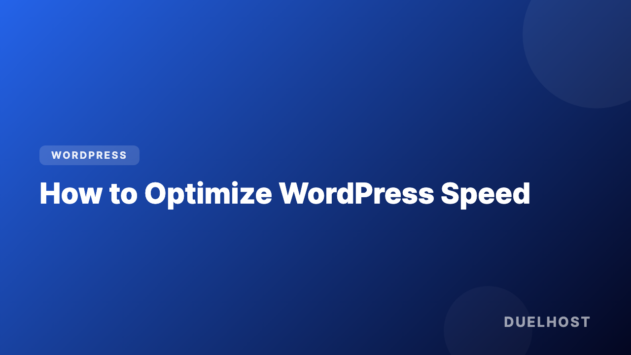 WordPress Optimization Guide